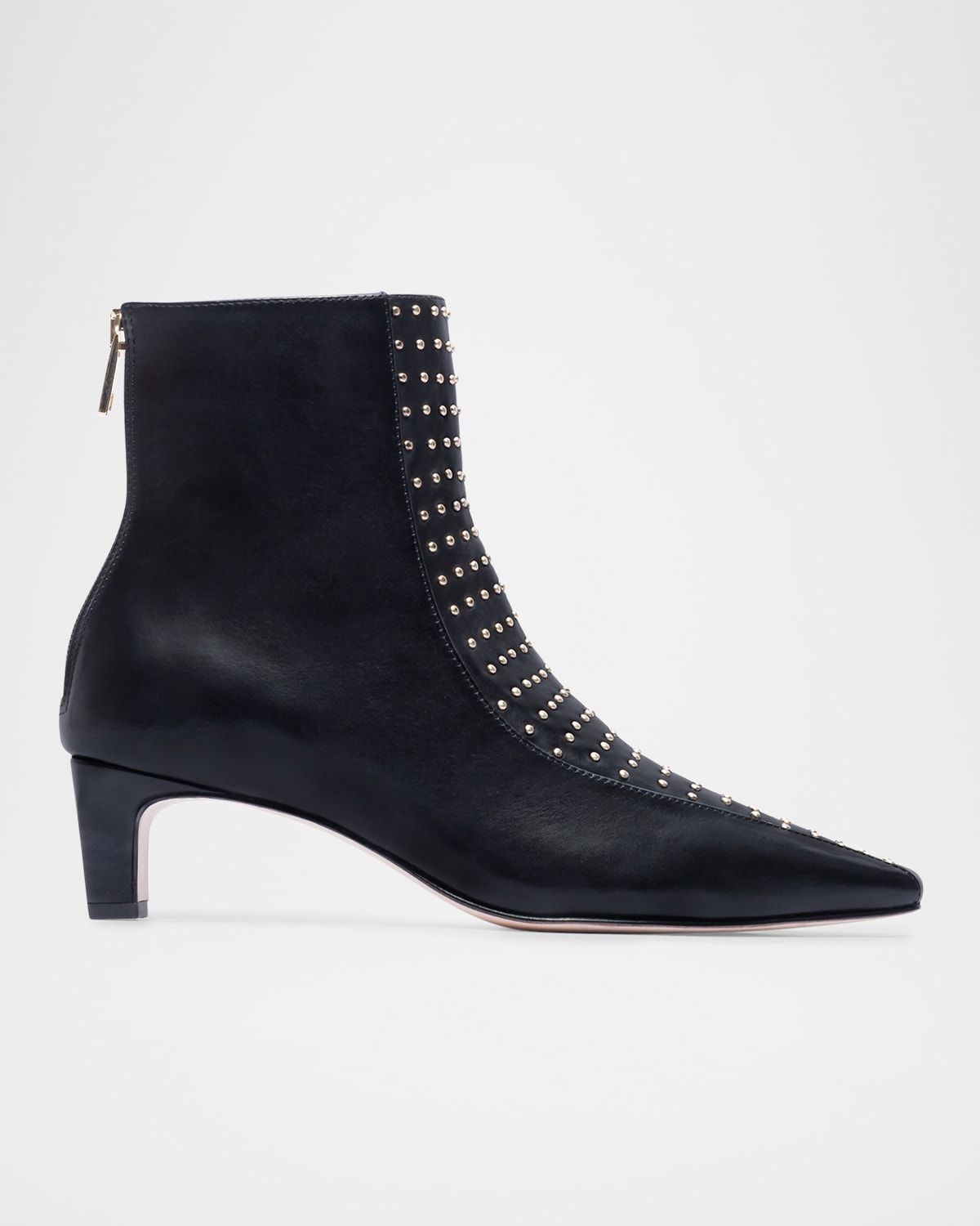 Esme Stud Leather Ankle Booties