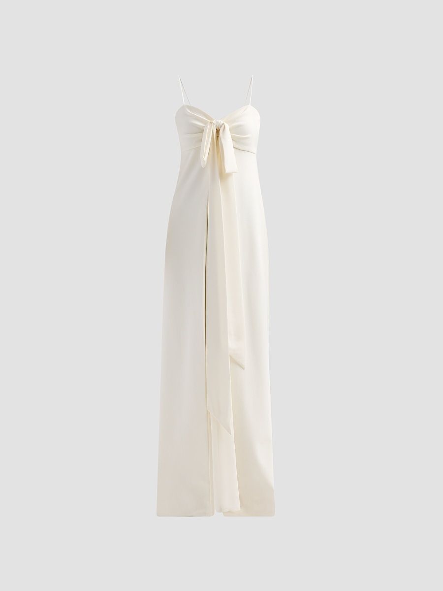 Women's Amberly Bow Gown - Ivory - Size 12