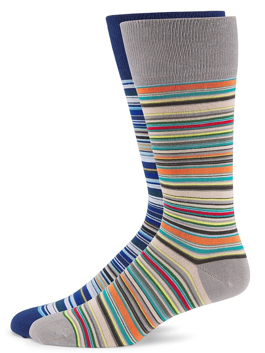Men's Striped Crewsocks 2-Pack