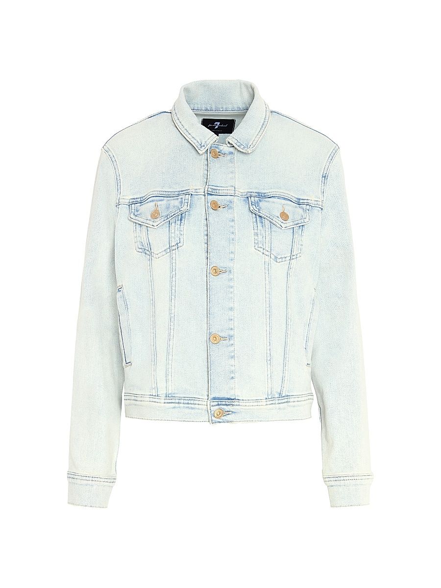 Women's Classic Denim Trucker Jacket - Maui - Size XS