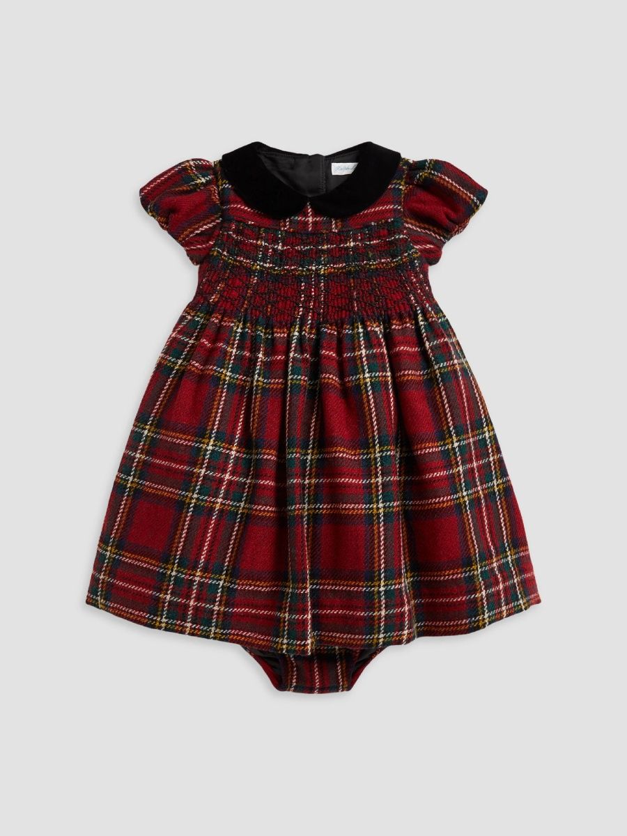 Polo Ralph Lauren Girl's Baby Girl's Plaid Dress & Bloomer Set - Antique Red Multi - Size 9 Months