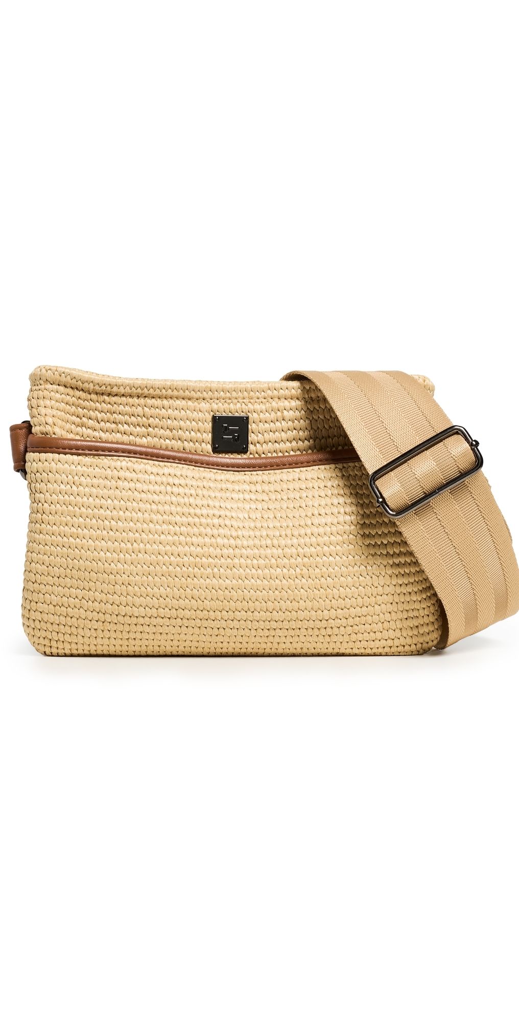 Think Royln Raffia Bum Bag Dune/Dune Web One Size