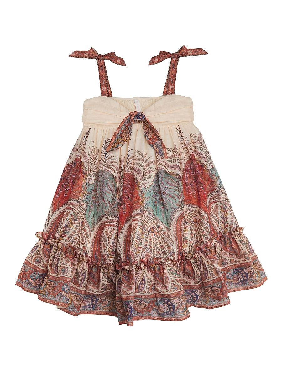 Little Girl's & Girl's Rhiannon Paisley Cotton Dress - Cream Paisley - Size 8