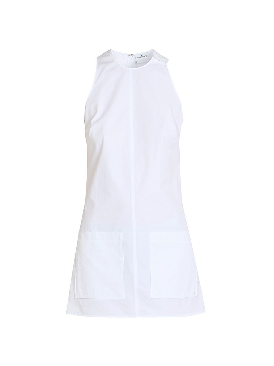 Women's Heritage Cotton Poplin Minidress - Blanc - Size 2