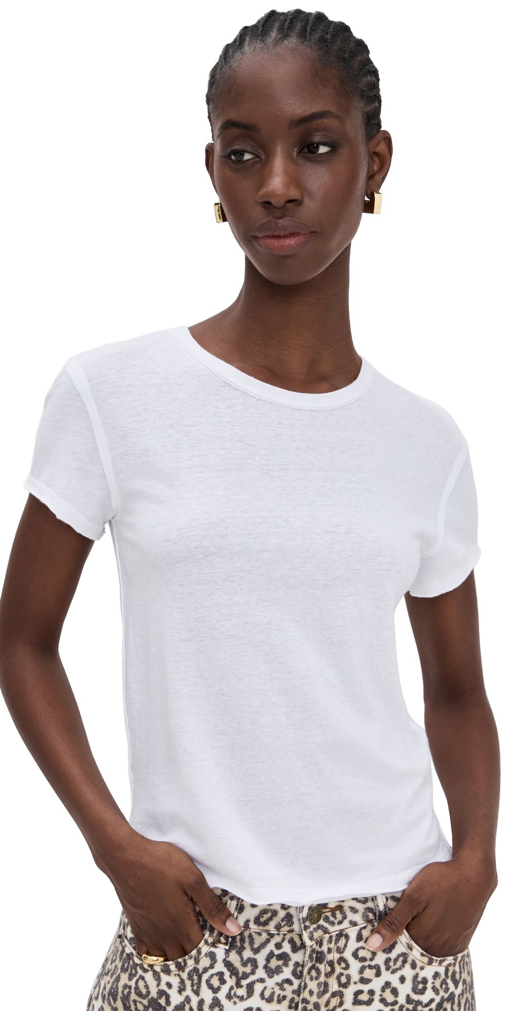 Free People Nova Tee Ivory M