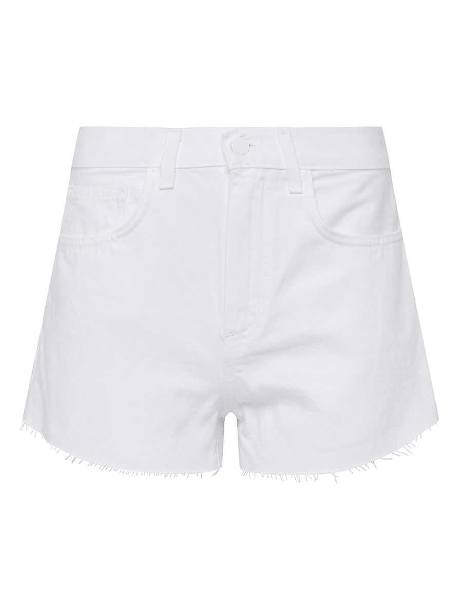 Women's Beck High-Rise Denim Shorts - Blanc - Size 32