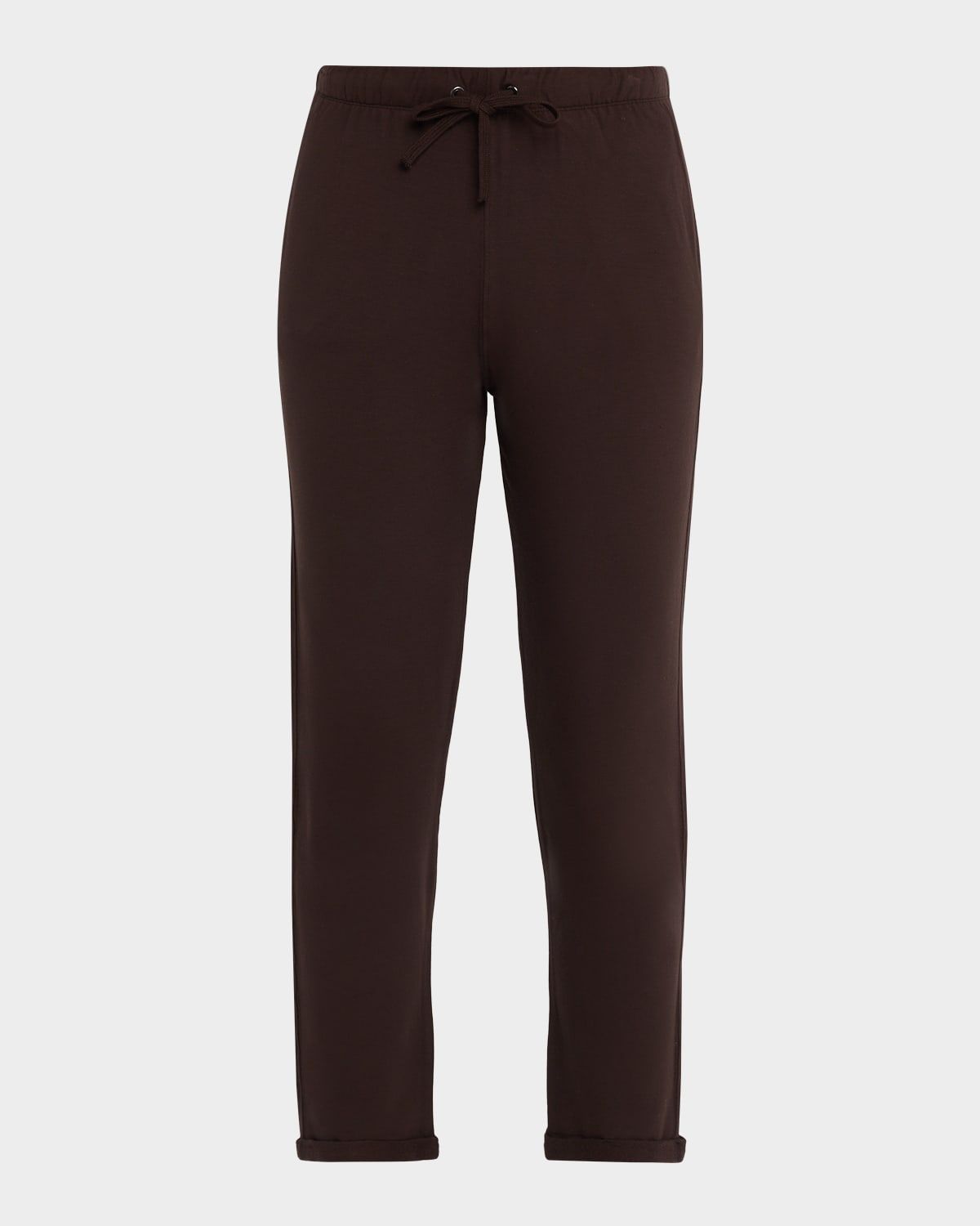 Cropped Drawstring French Terry Pants