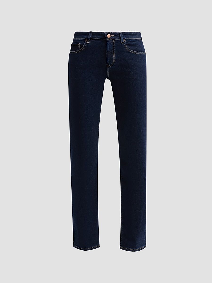 Women's Sandra Low-Rise Straight-Leg Jeans - Modern Indigo - Size 32