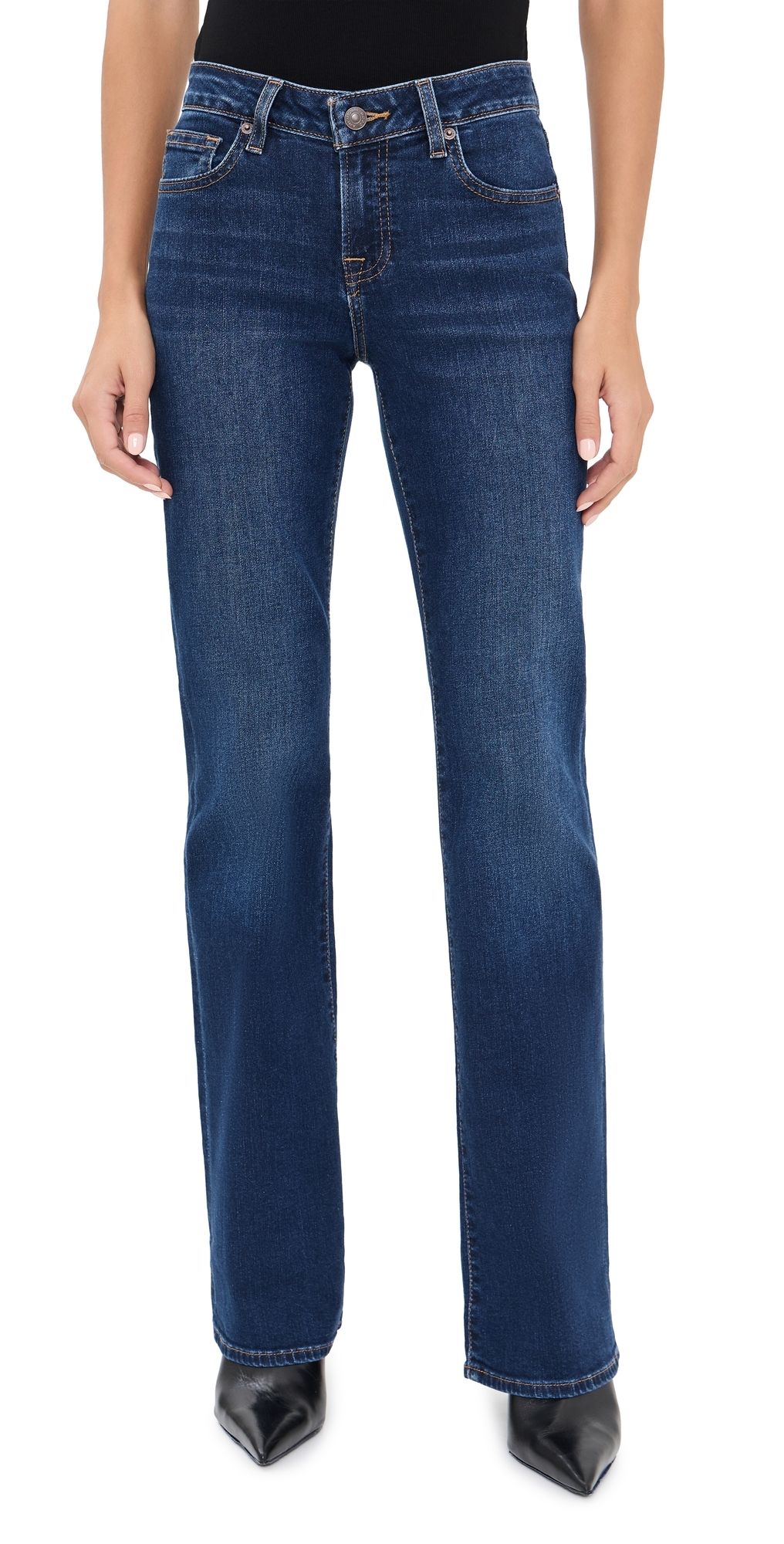 Good American Good Low Rise Bootcut Jeans Indigo1309 6