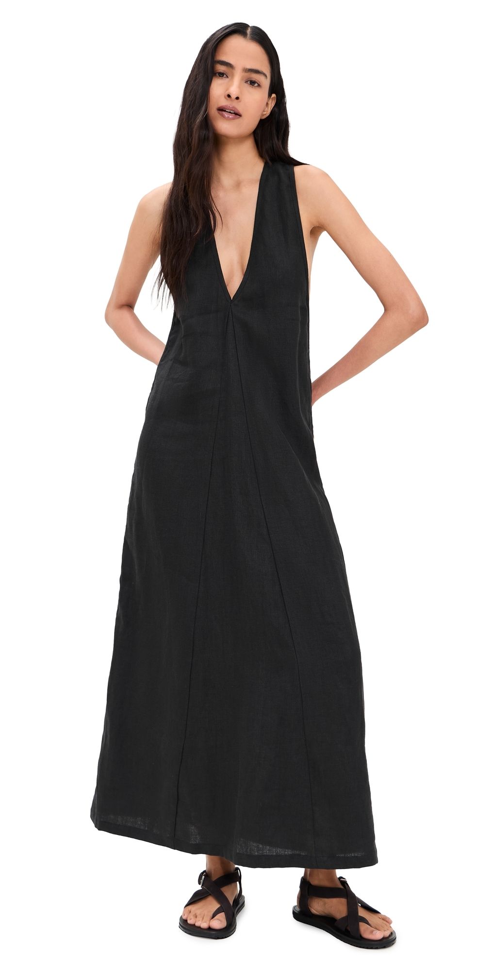 MIKOH Aiko Linen Dress Night 0