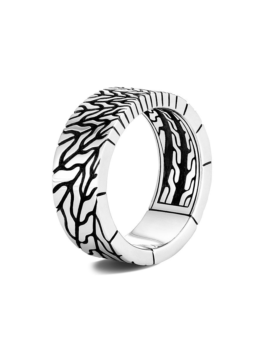 Men's Classic Chain Sterling Silver Ring - Silver - Size 11