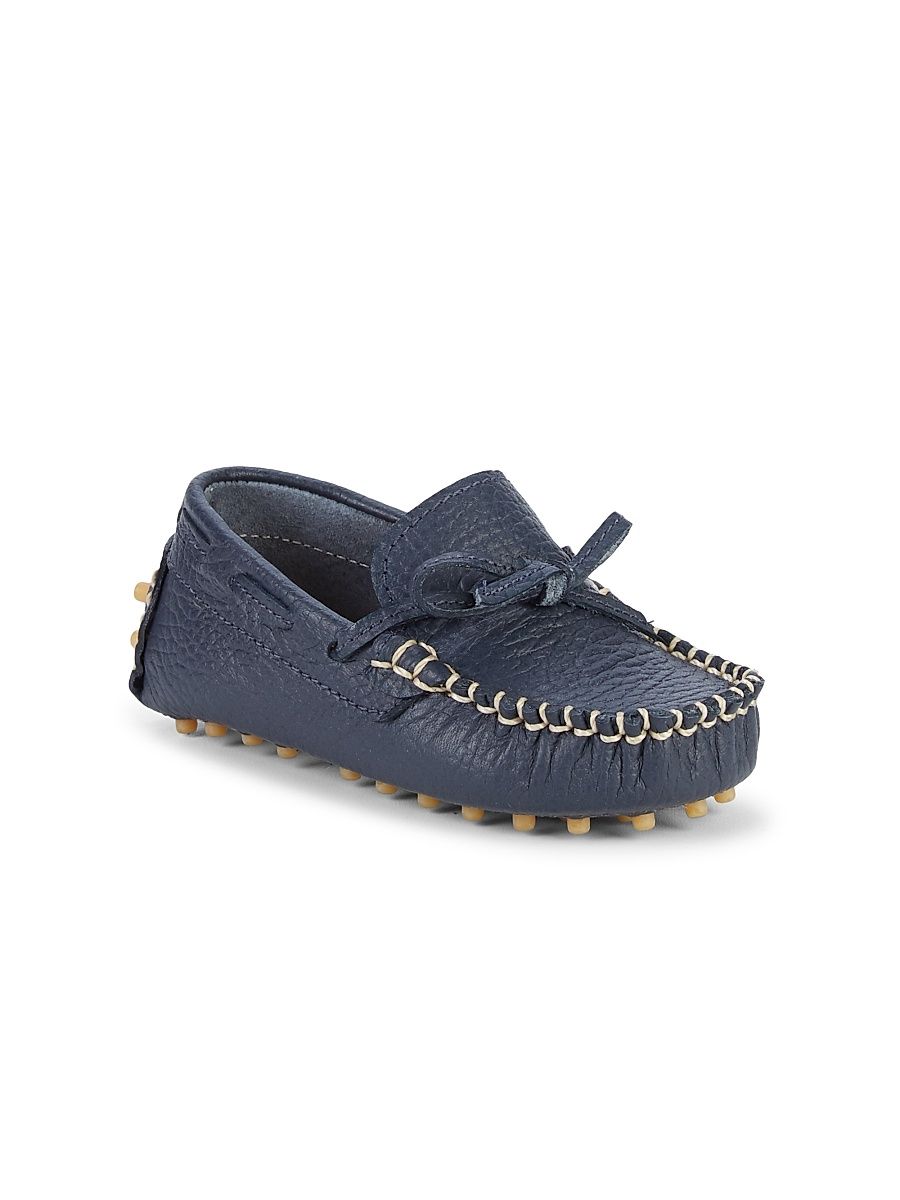 Baby Boy's Leather Driving Loafers - Navy - Size 6 (Baby)