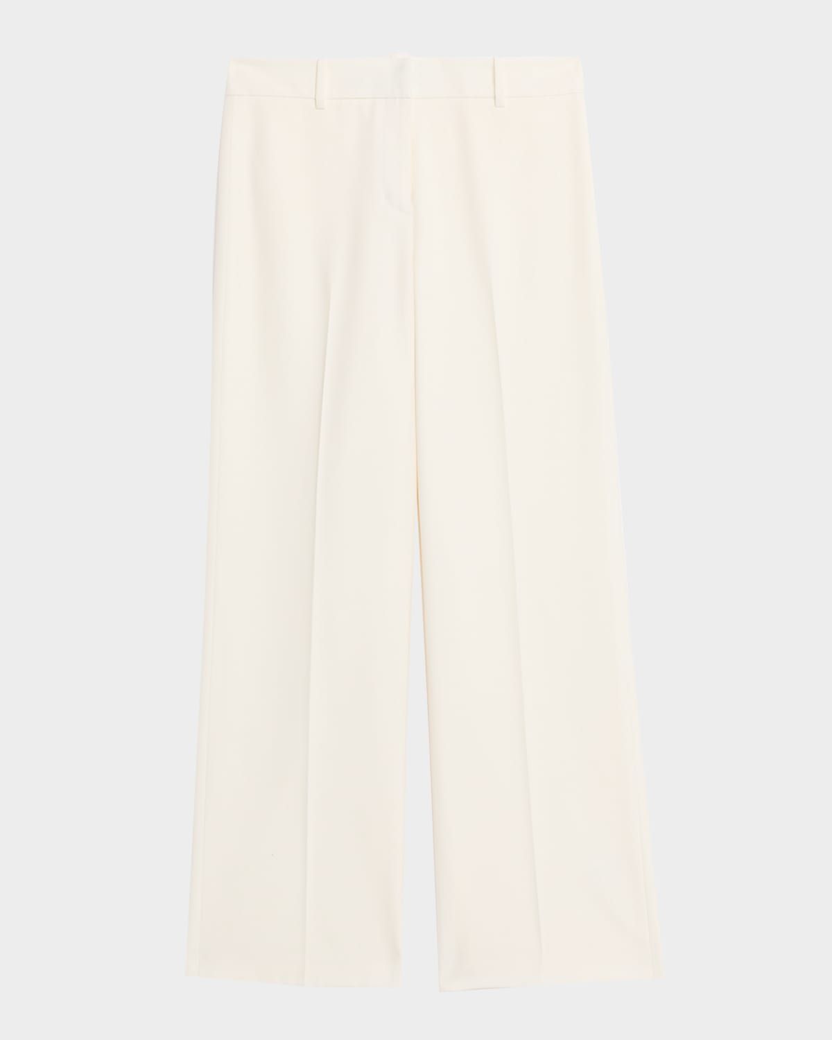 Jenna Straight-Leg Metallic Rib Knit Pants