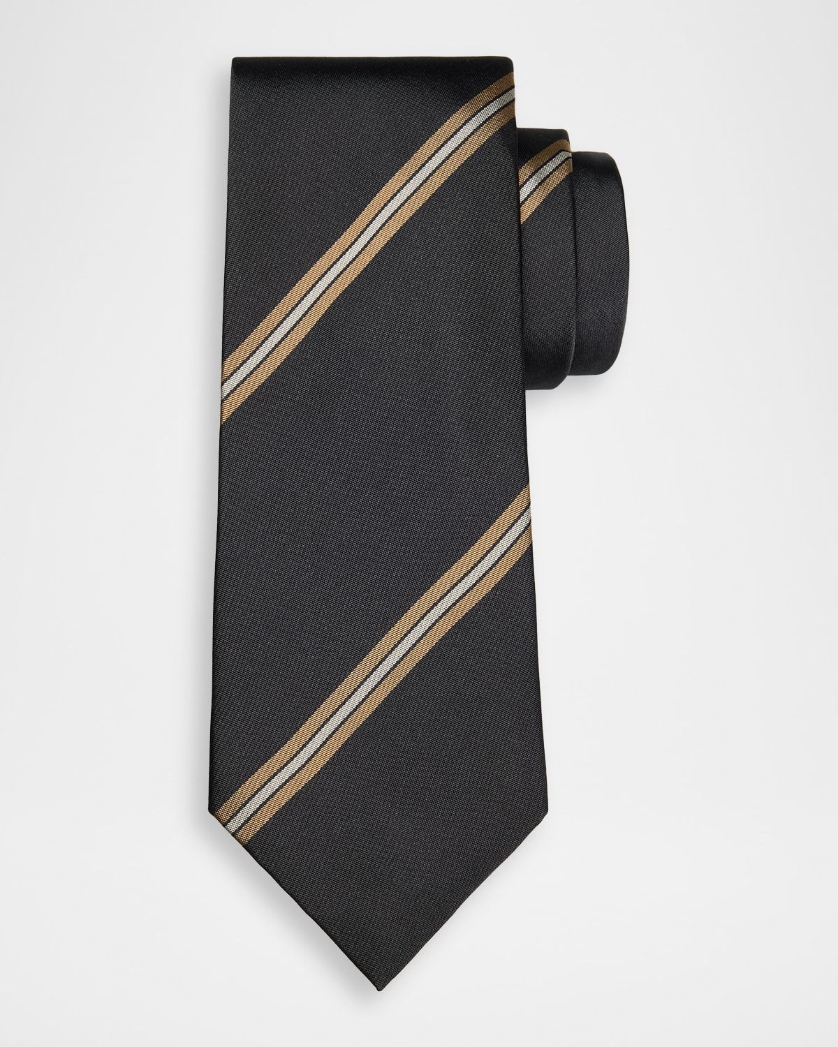Men & apos;s Stripe Silk-Blend Tie