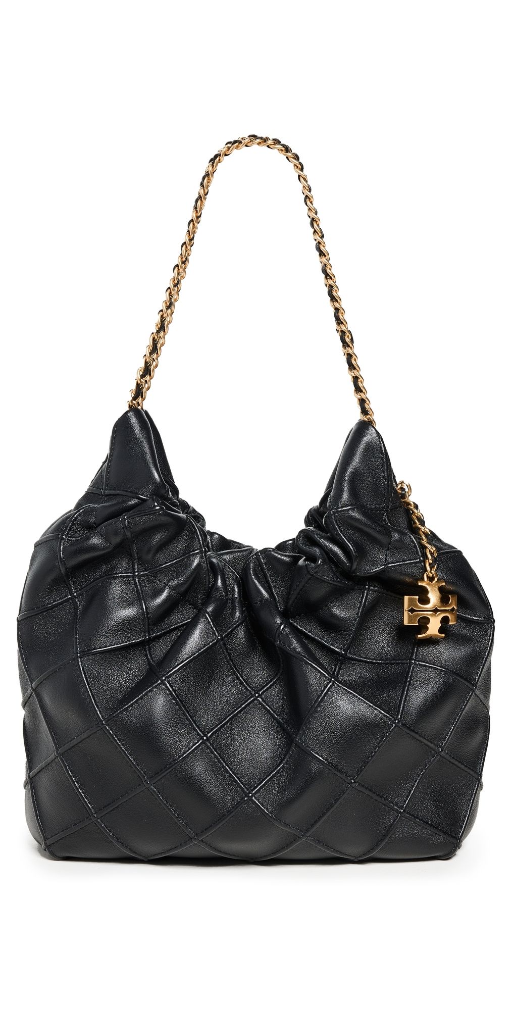 Tory Burch Fleming Mini Hobo Bag Black One Size