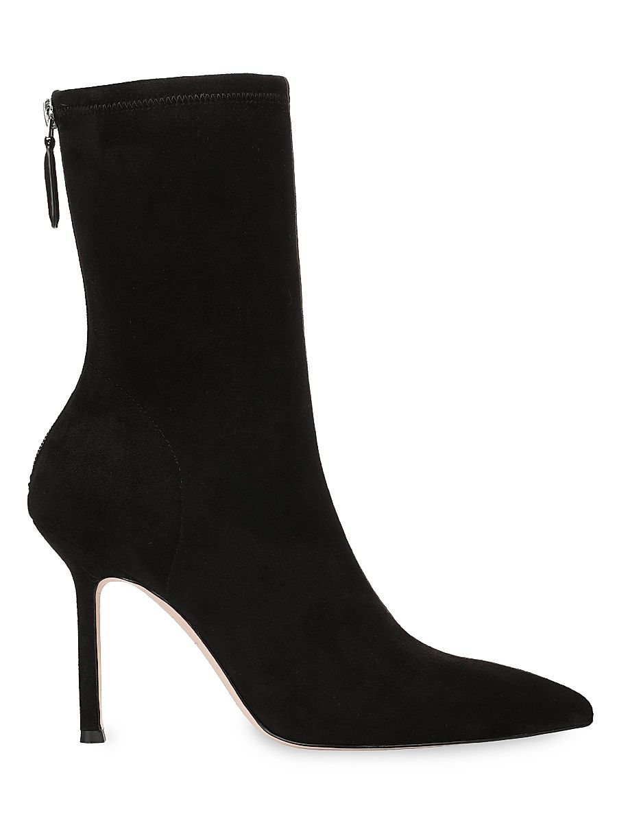 Women's Ryder 95MM Suede Ankle Booties - Black - Size 5