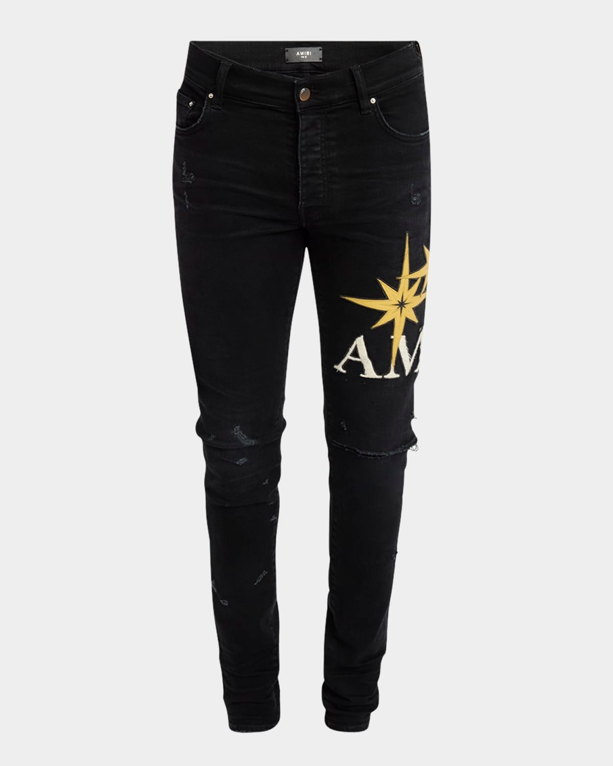 Men & apos;s Starburst Applique Skinny Jeans