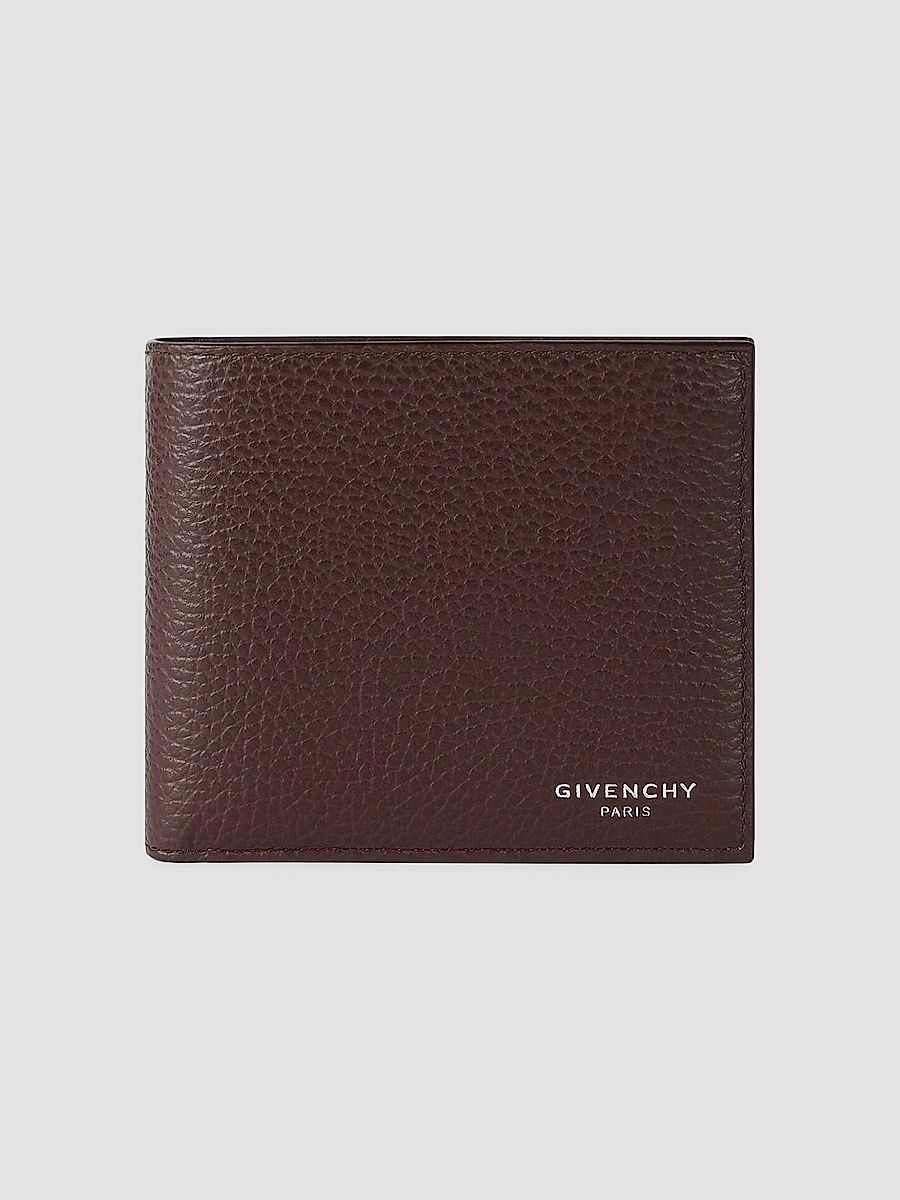 Givenchy Men's Wallet in Grained Leather - Chocolate