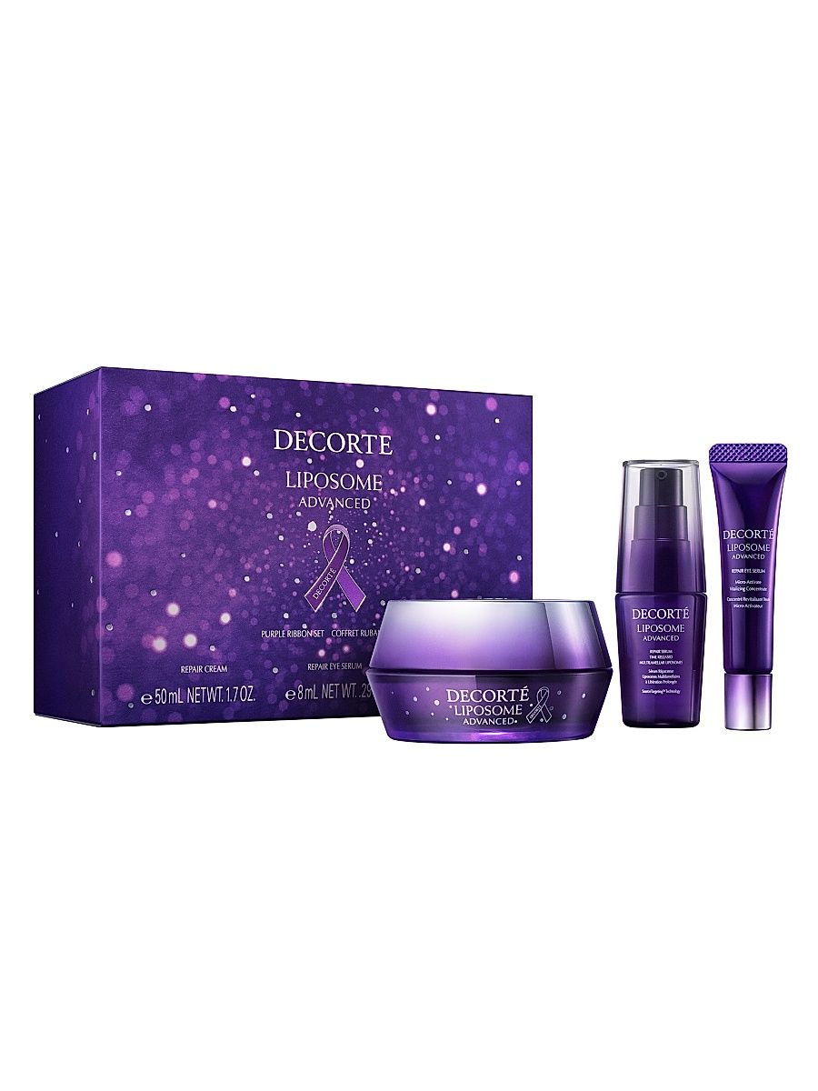 Women's Purple Ribbon 3-Piece Skincare Set