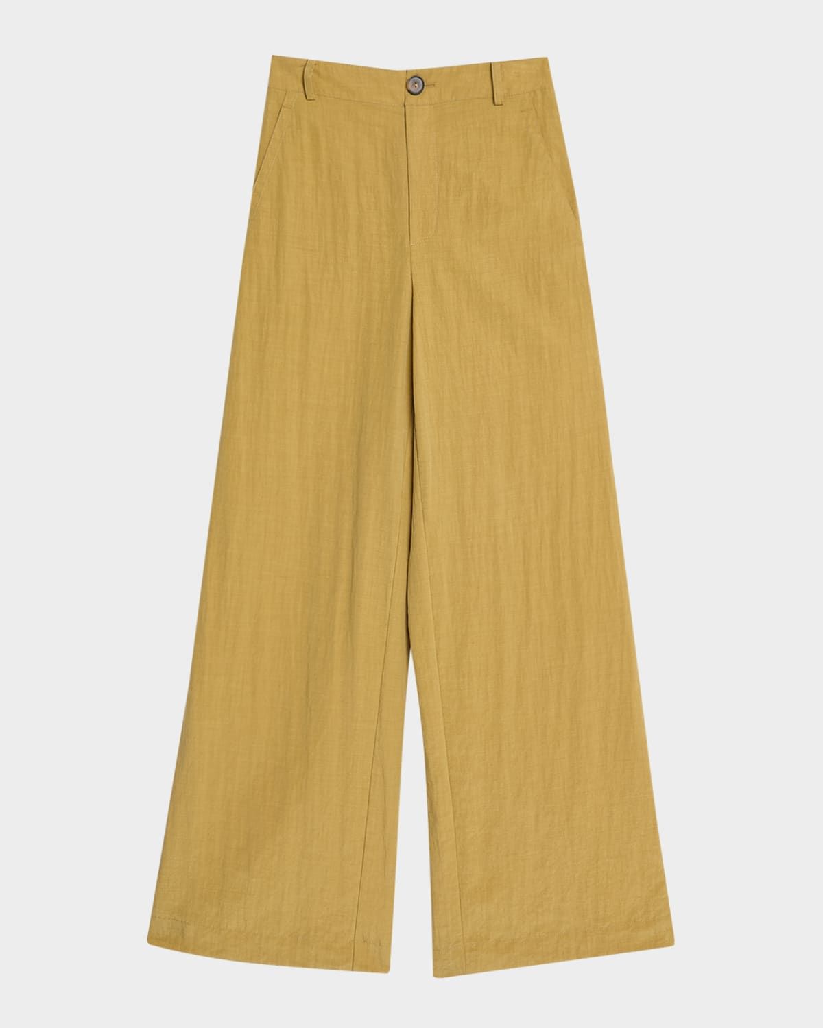 Mid-Rise Relaxed Wide-Leg Pants