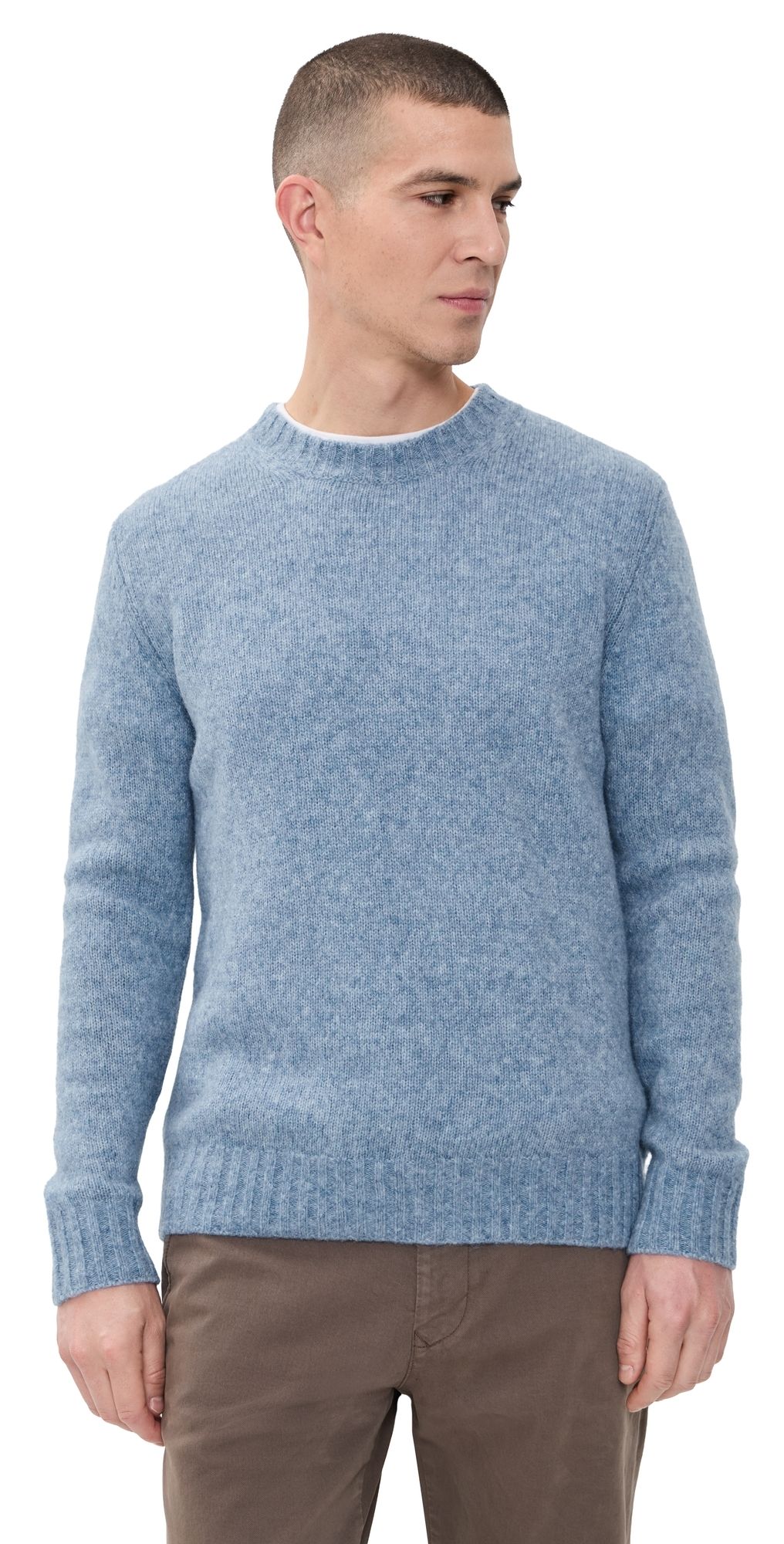 NN07 Lee Lightweight Merino Sweater Denim Blue L