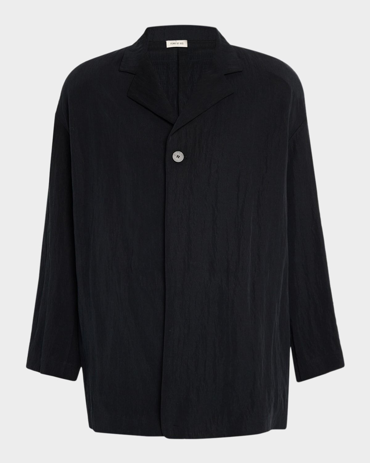 Men & apos;s Relaxed-Fit Crinkle Twill Blazer