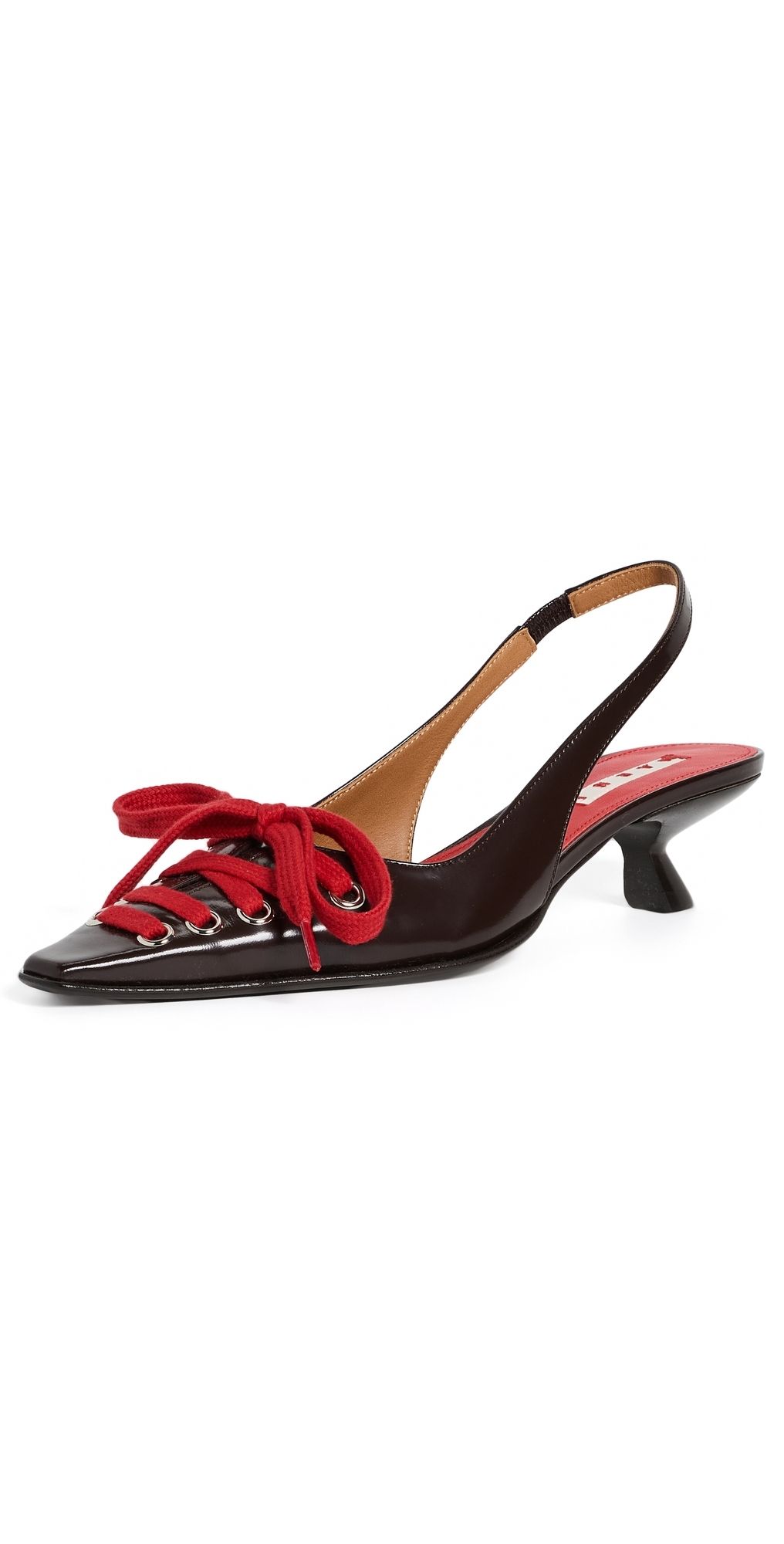 Marni Pump Shoes Dark Tobacco 37