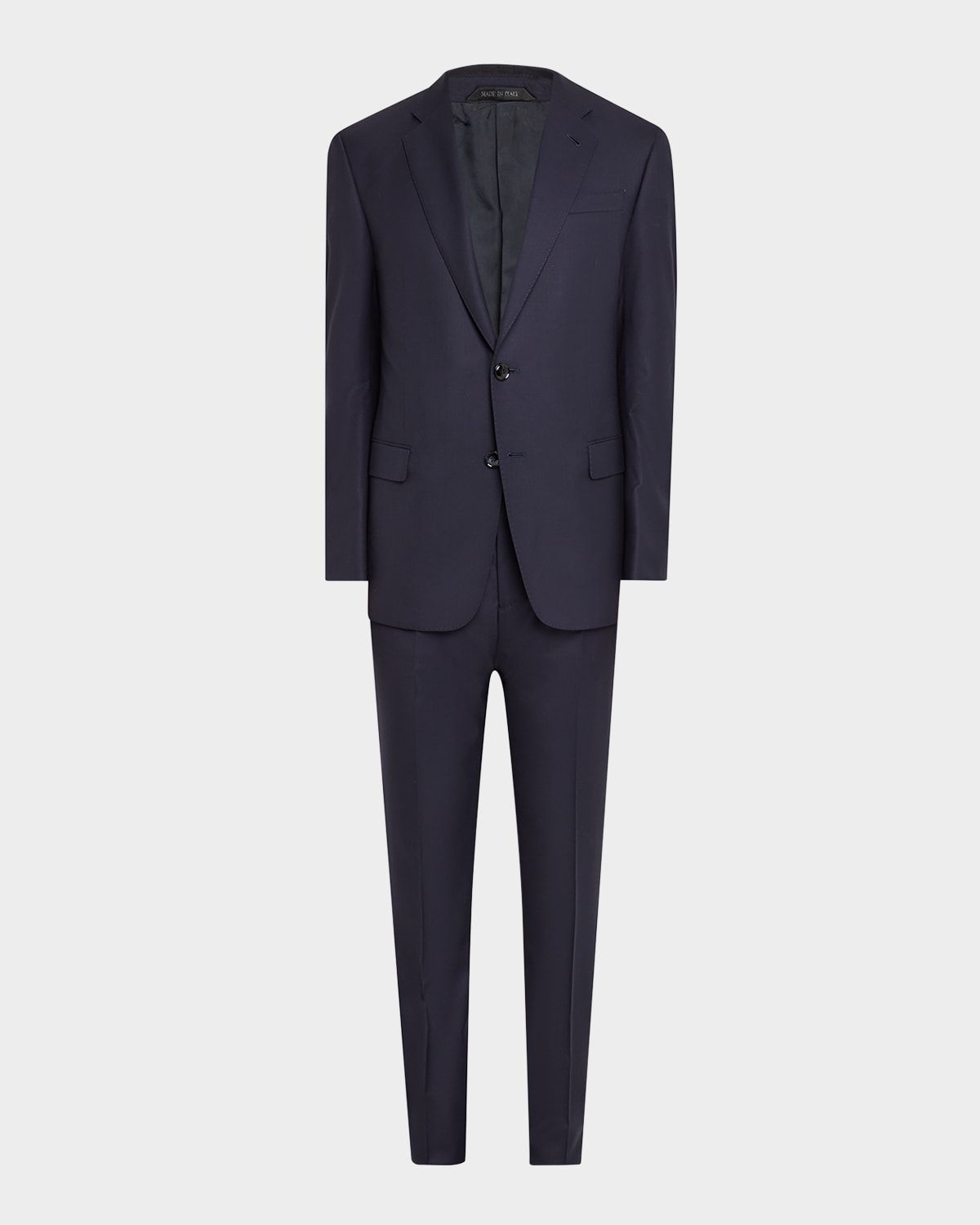 Men & apos;s Solid Wool Suit