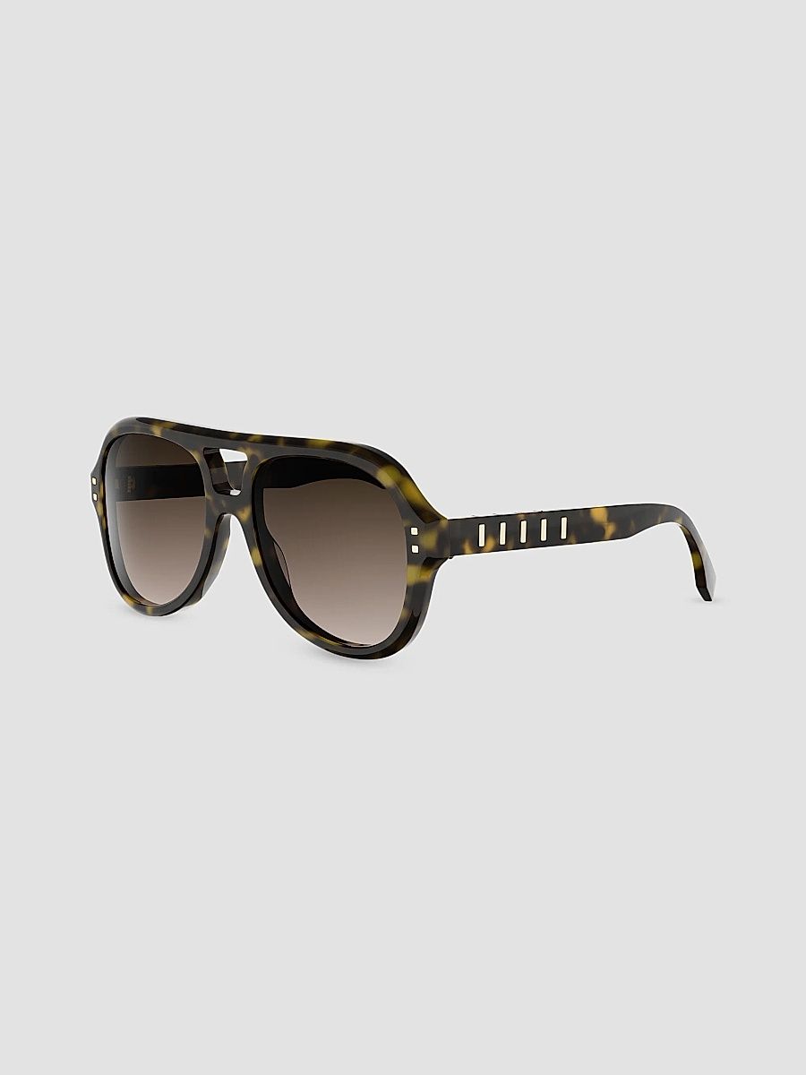 Women's Fendi Five Sisters 56MM Aviator Sunglasses - Dark Brown