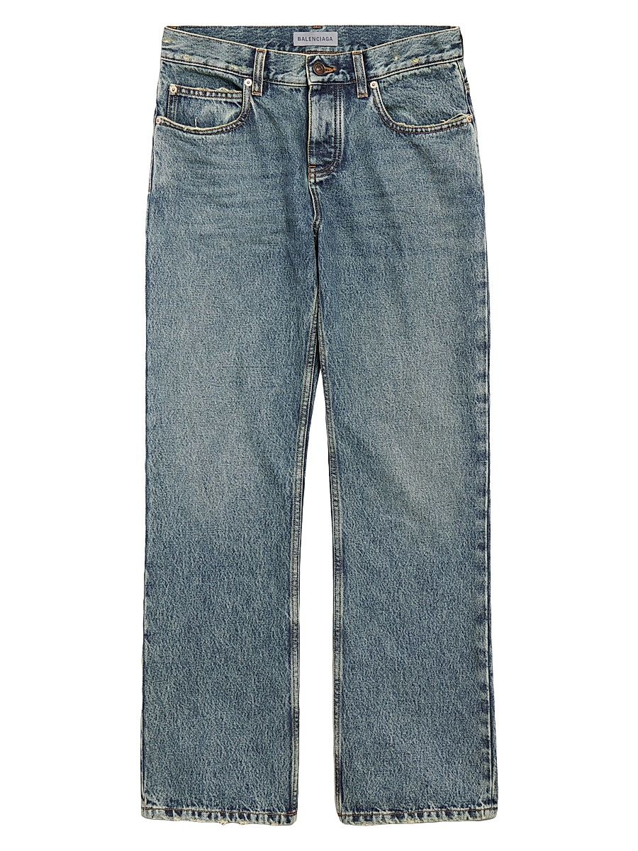 Women's Regular Fit Jeans - Dirty Vintage Blue - Size 28