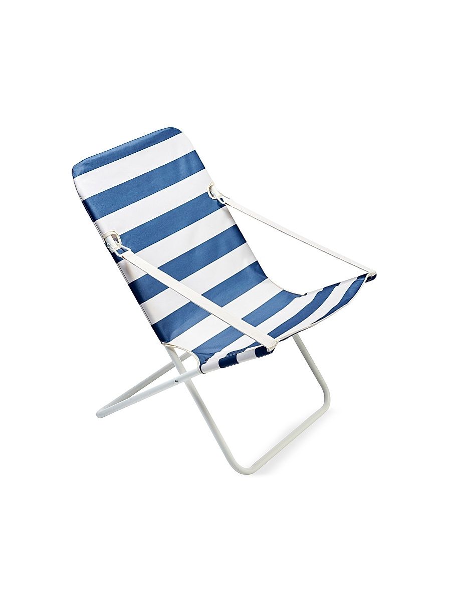 Marine Striped Sun Chair - Blue