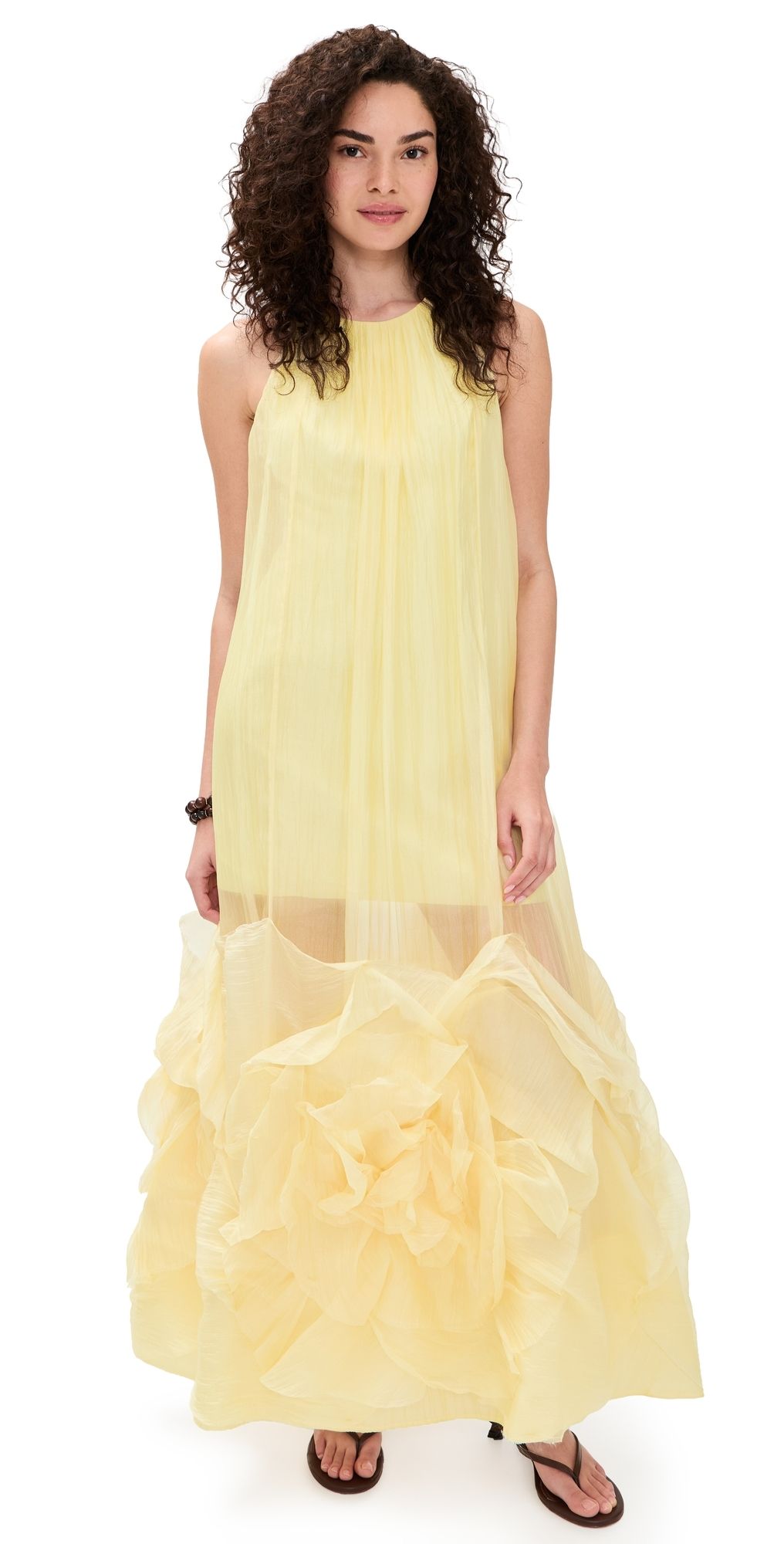 Aje Ecliptica Gown Pastel Yellow 14