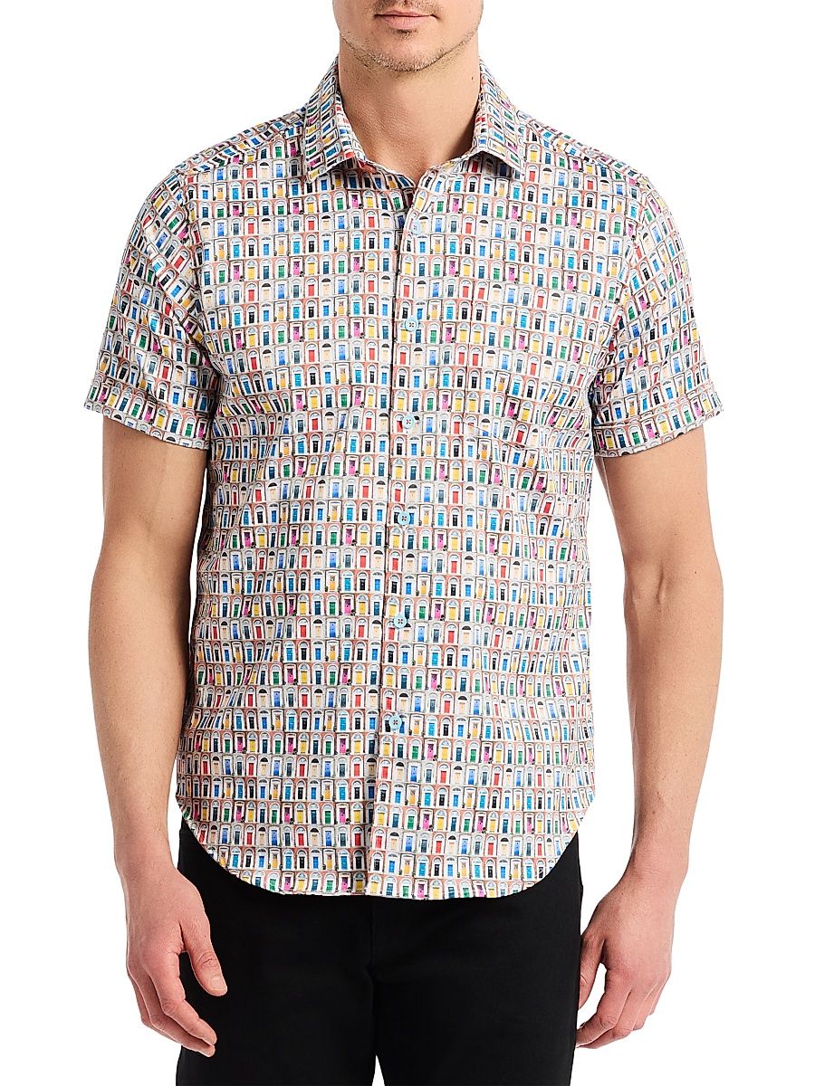 Men's Livingston Button-Front Shirt - Size XL