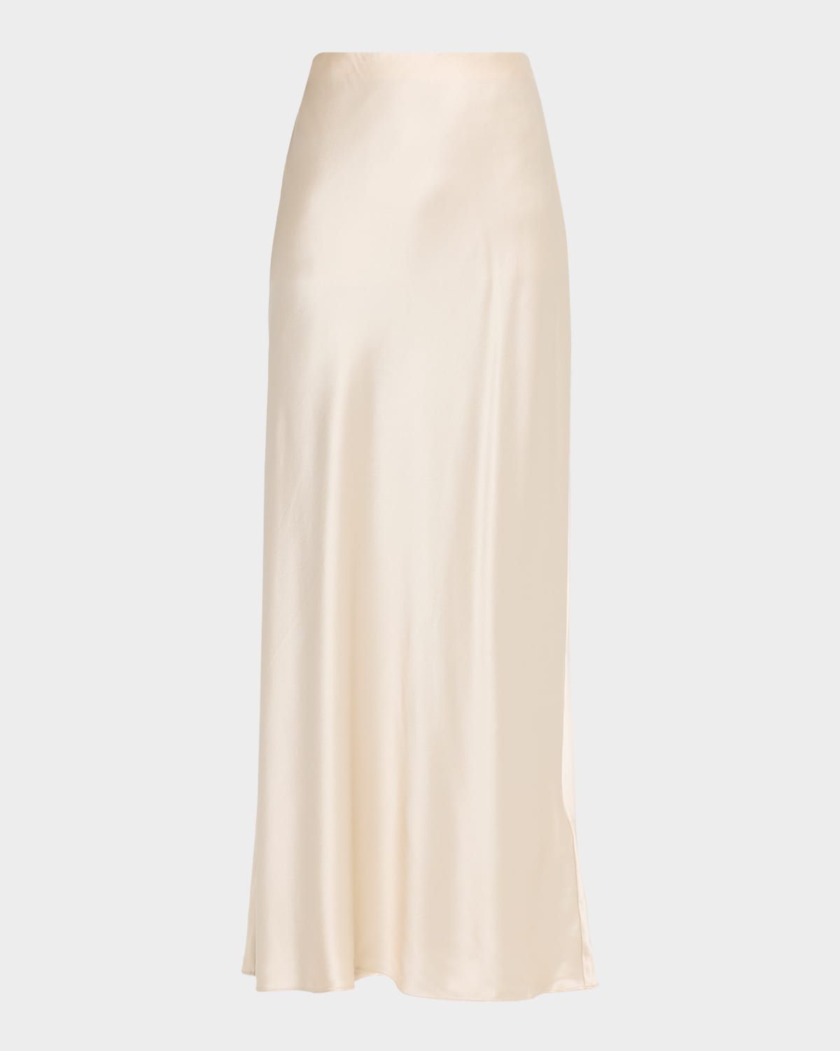 Saskia Straight Silk Maxi Slip Skirt