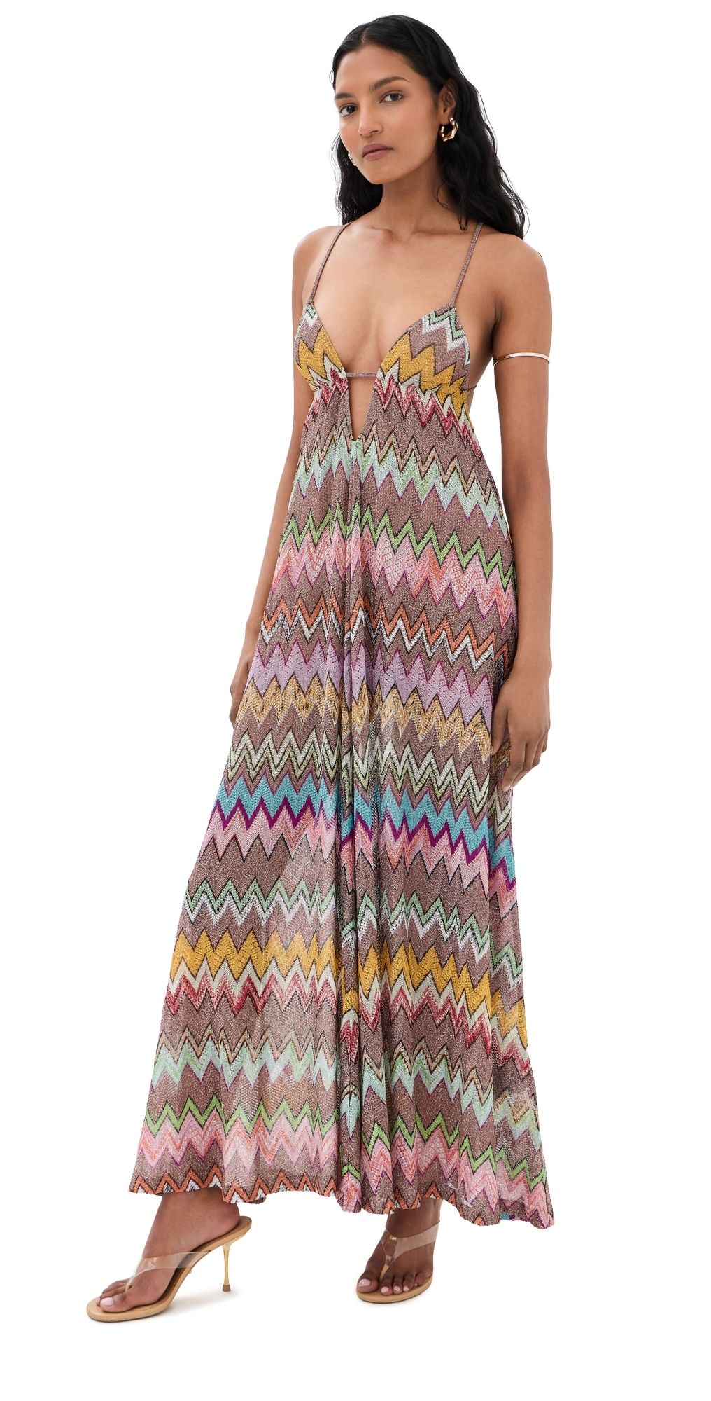 Missoni Long Cover Up Multicolor With Dark Base 42