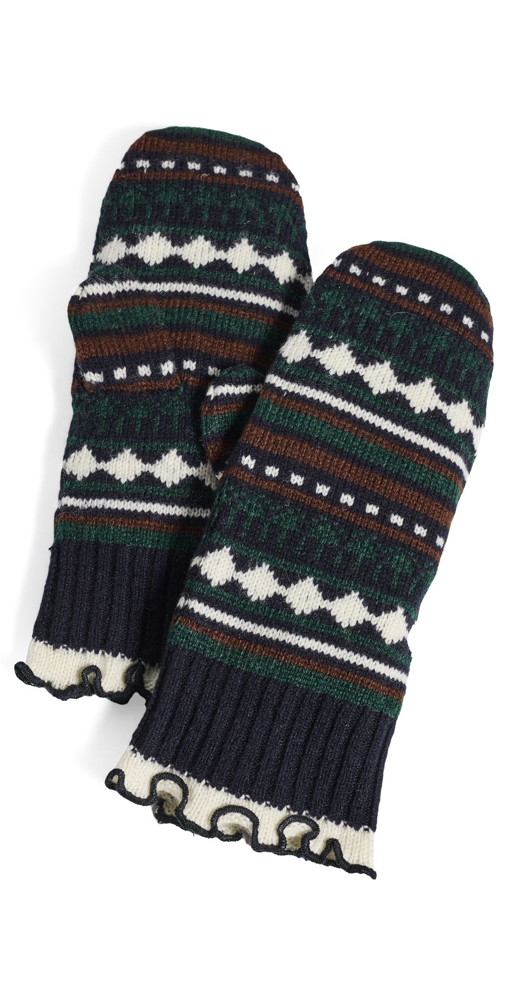 Sea Patton Knit Mittens Multi One Size