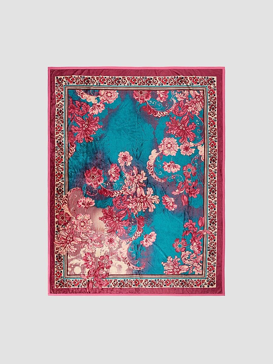 Johnny Was Lulu Floral Paisley Travel Blanket - Lulu