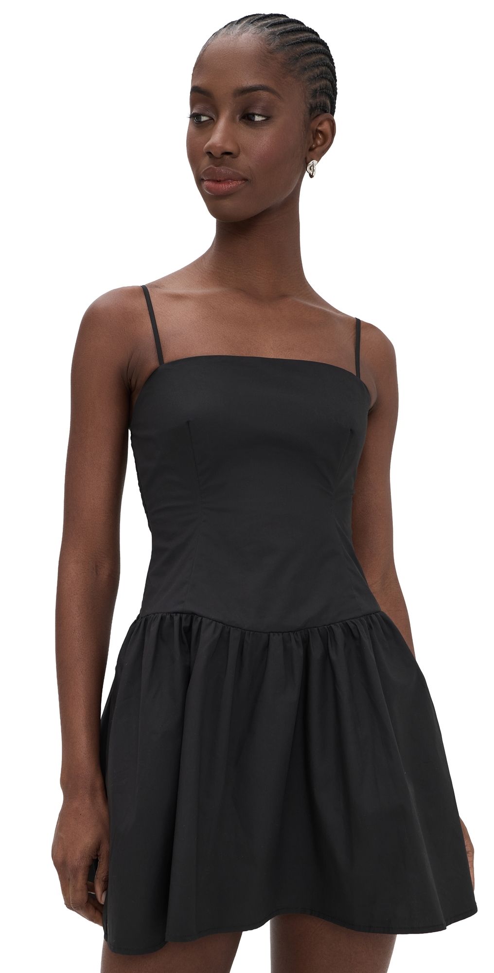 Susana Monaco Poplin Smocking Dress Black M