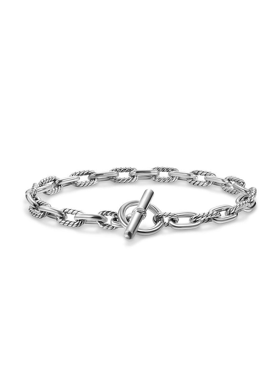 Women's DY Madison Toggle Chain Bracelet in Sterling Silver, 5.5MM - Silver - Size Medium