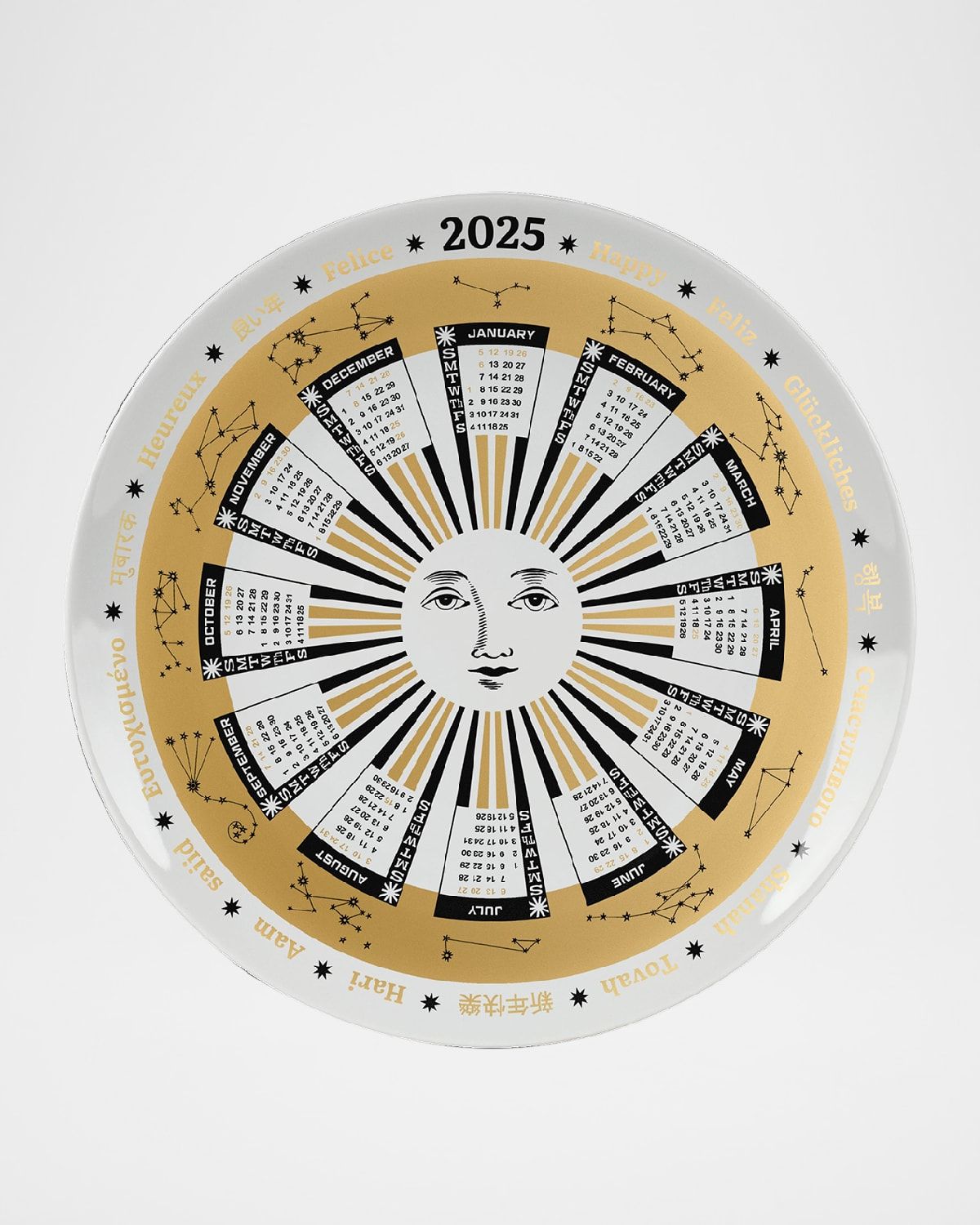 2025 Calendar Wall Plate