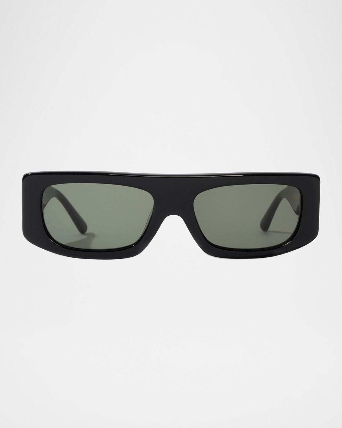 Bel-Air Rectangular Semi-Shield Acetate Sunglasses