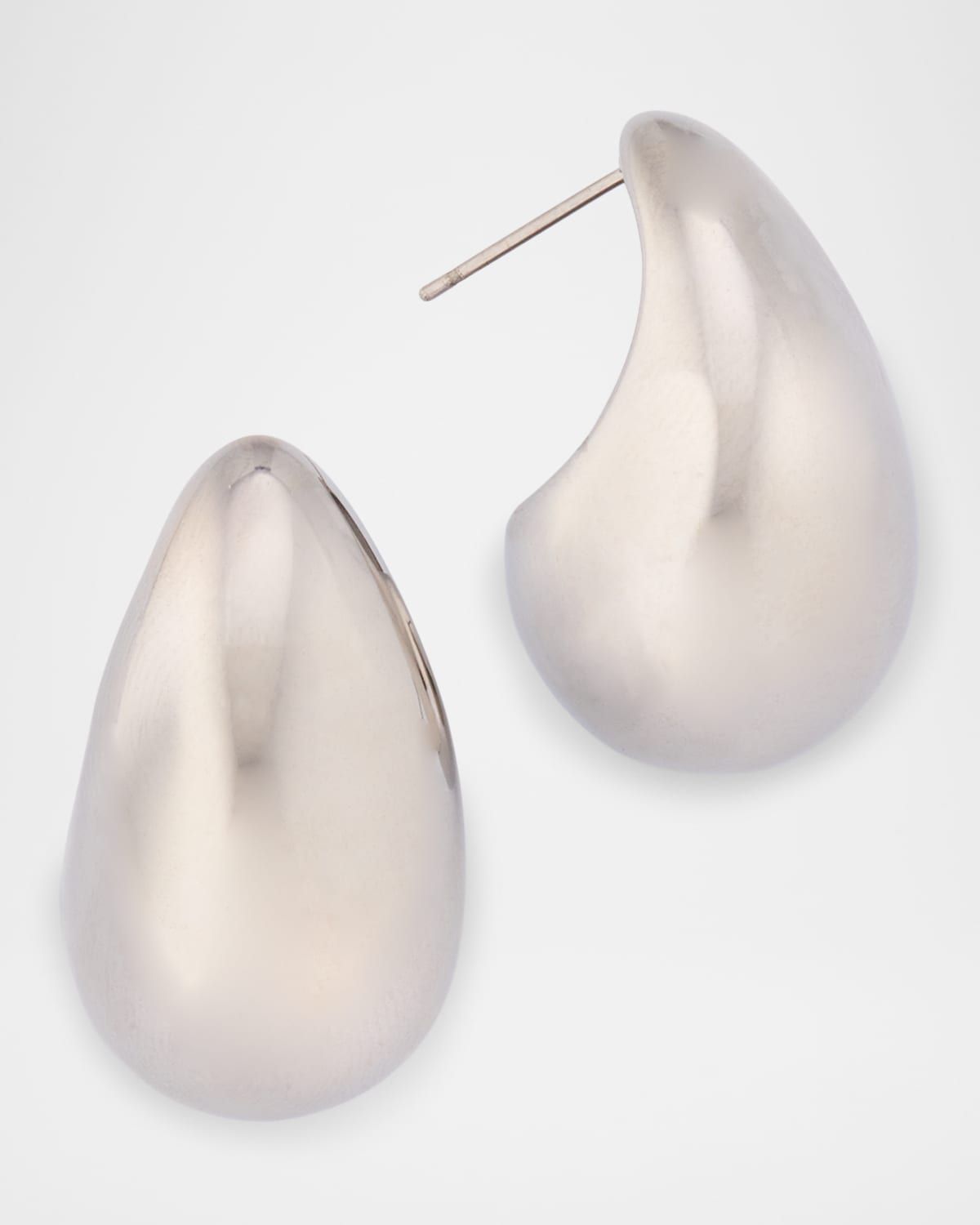 Polished Tapered Hoop Earrings