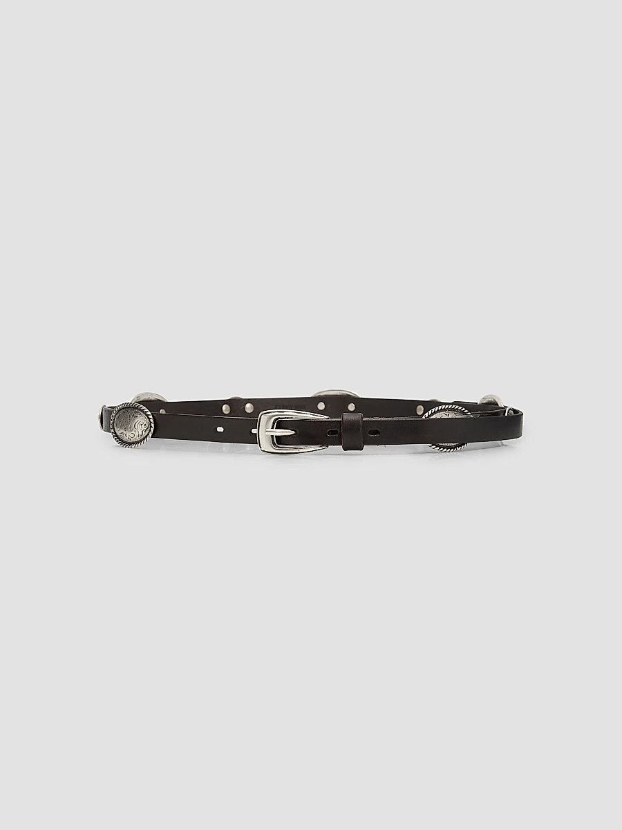 Johnny Was Women's Leggera Italian Leather Conch Belt - Moro - Size Medium