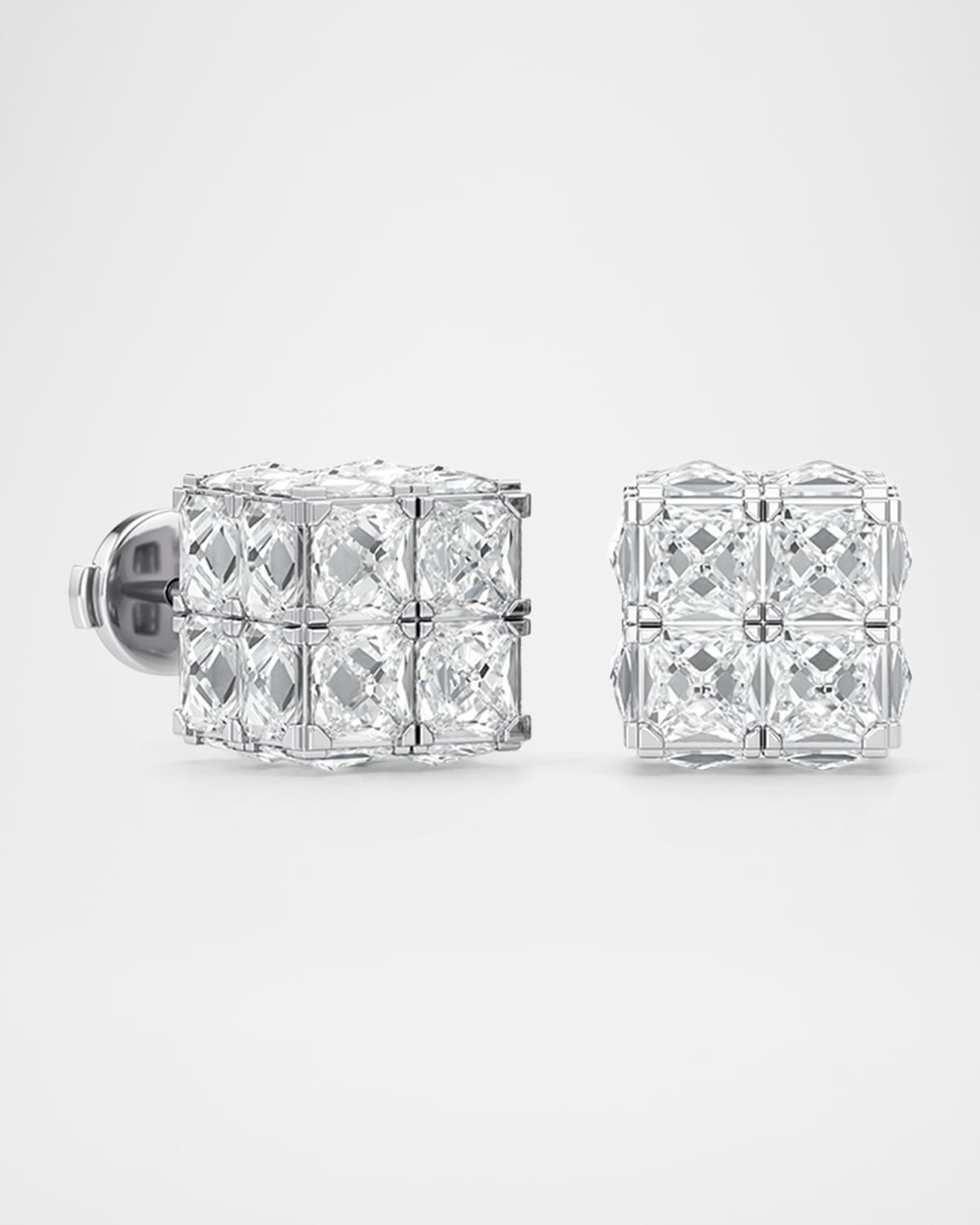 Armor Cube Lab-Grown Diamond Stud Earrings