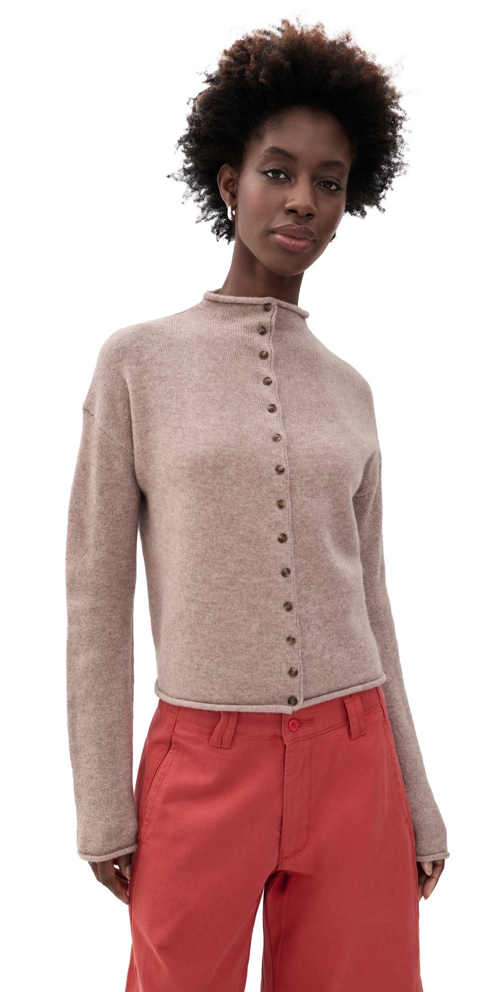 Alex Mill Taylor Cashmere Cardigan Toast L