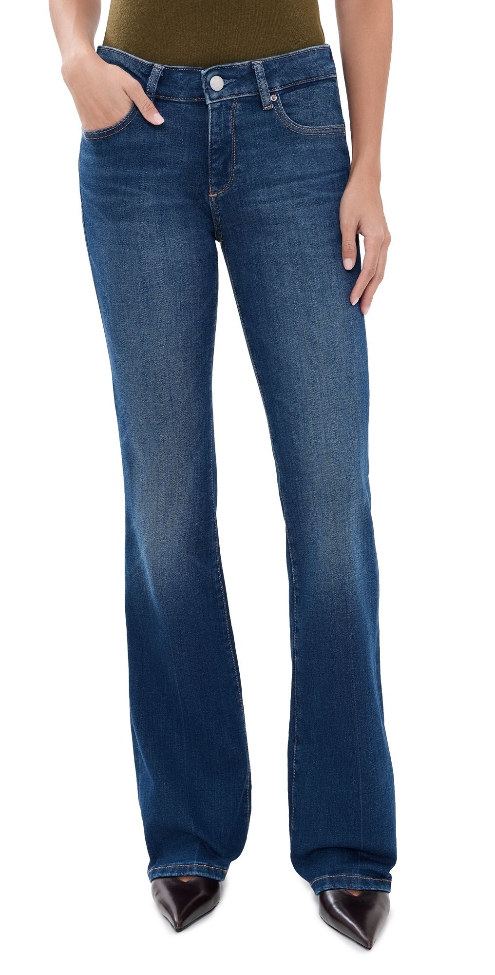 DL1961 Milano Slim Boot Instasculpt 33' Jeans Evermore/DL Airbrushed 23