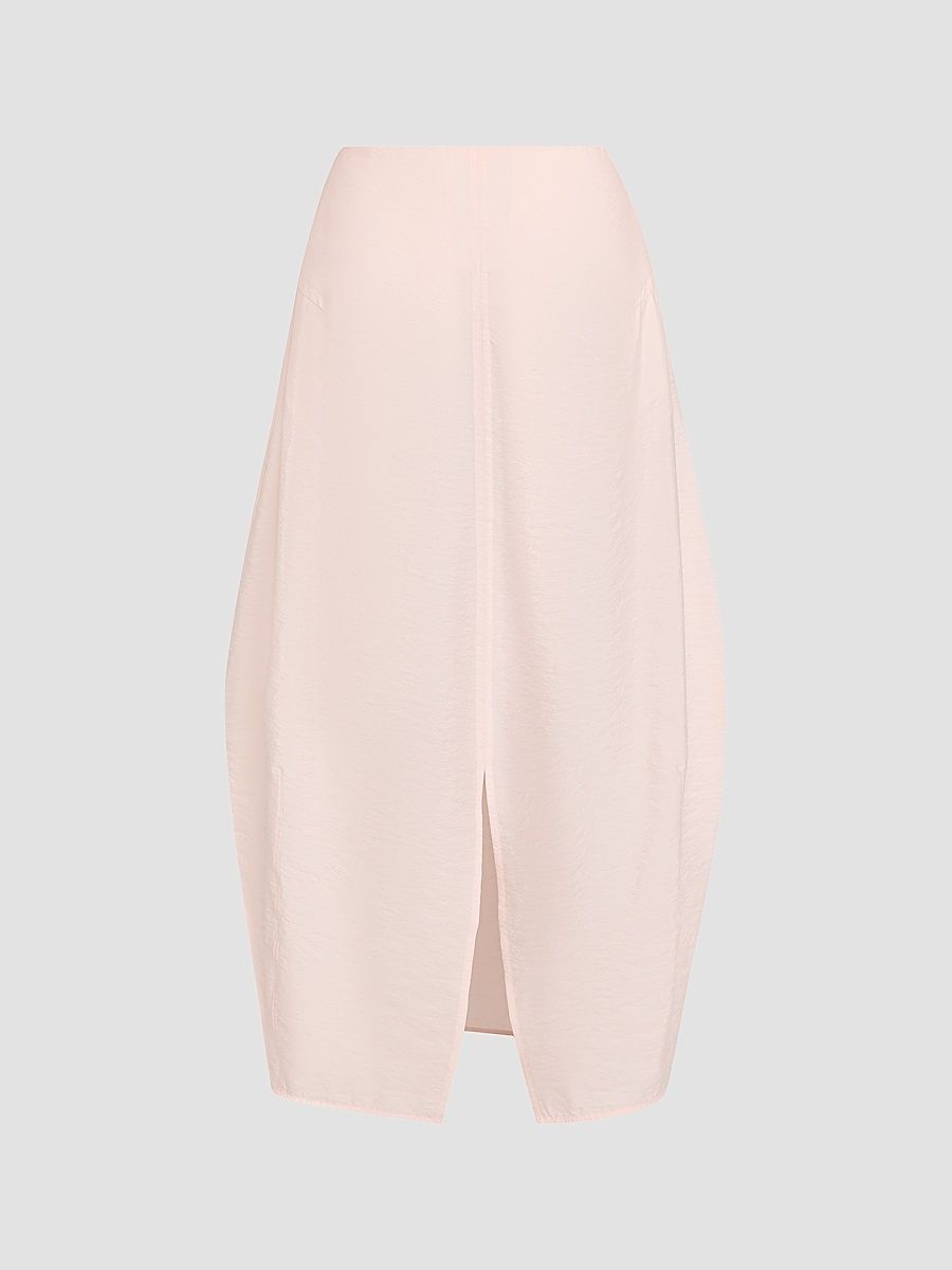 Women's Parachute Silk-Blend Midi Skirt - Bloom - Size 2