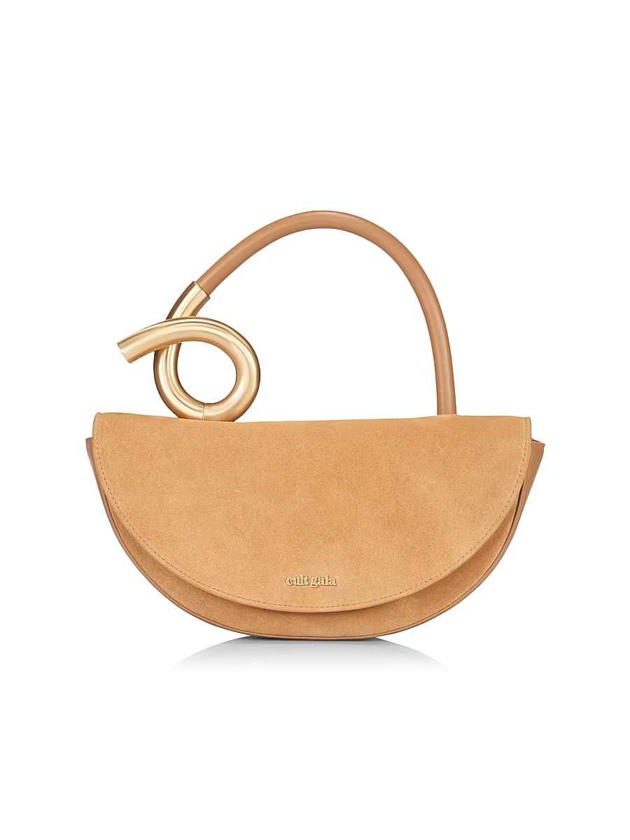 Women's Azariah Suede & Leather Top-Handle Bag - Camel