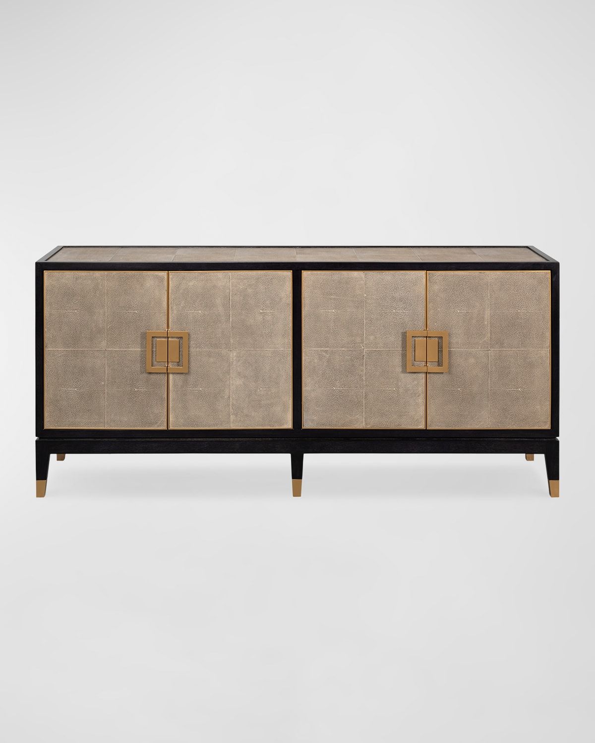 Beto 4-Door Faux Shagreen Sideboard