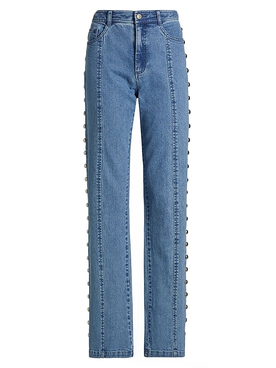 Women's Shailene Studded Flare Jeans - Blue Haze - Size 4